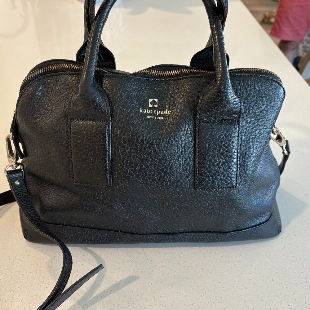 Kate Spade Medium Dome Jenny Satchel Crossbody Women's Bag - Black